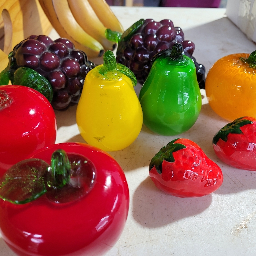 Vintage Glass Fruit